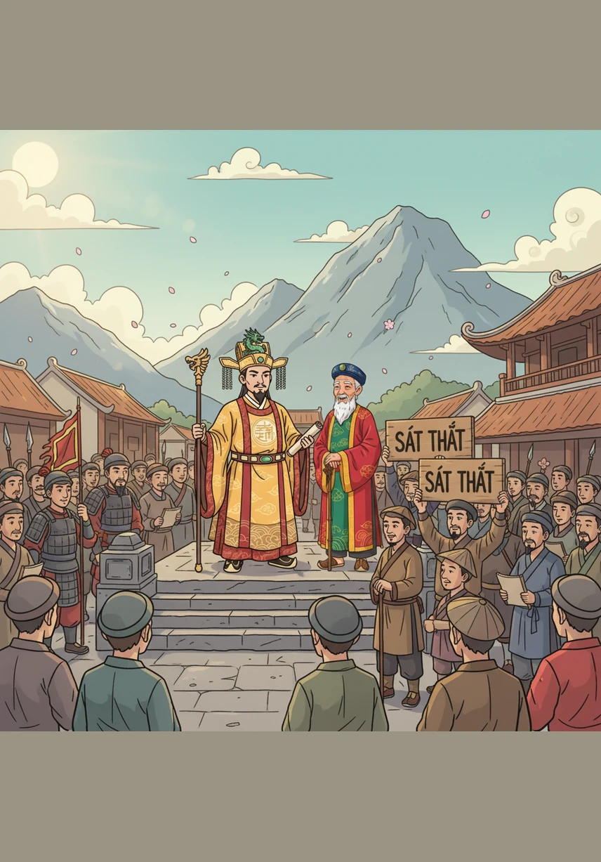 Với sức mạnh của sự đoàn kết vô song và hào khí Diên Hồng rực cháy, quân và dân nhà Trần bước vào cuộc chiến với niềm tin chiến thắng mãnh liệt. Hình ảnh các bô lão và nhà vua cùng chung một ý chí mãi là biểu tượng bất diệt cho tinh thần tự cường của dân tộc Việt Nam.