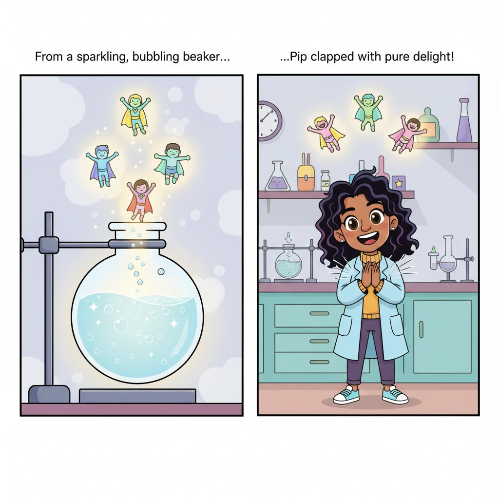 Finally, from a sparkling, bubbling beaker, the very best, most helpful, and safest peptide heroes gently floated to the top, glowing with a soft, triumphant light. Pip clapped her hands with pure delight, knowing she had found her special team.