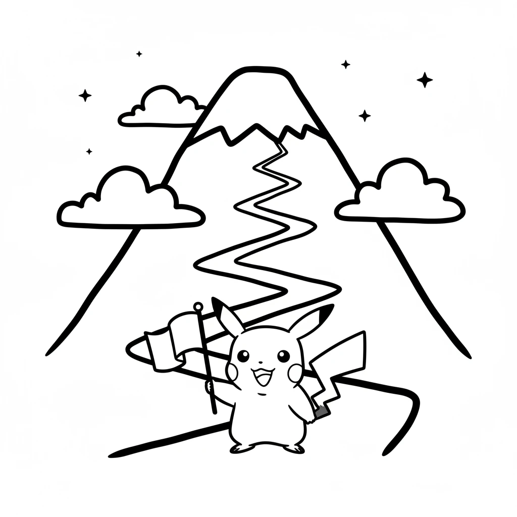 pikachu coloring page - coloring pages