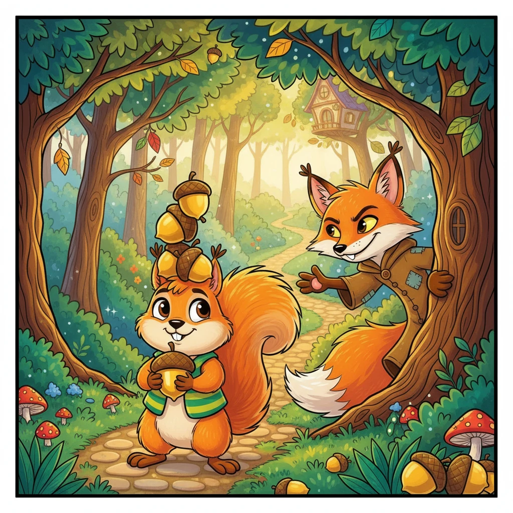 A Lição de Saltitão e a Raposa Astuta - Fairy tales