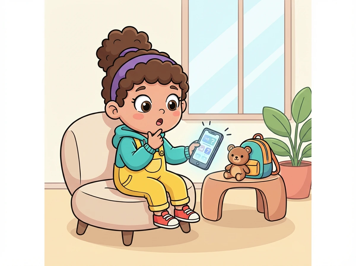 Một ngày, An nhận được một tin nhắn từ một người lạ. Người này hỏi An về địa chỉ nhà và trường học.