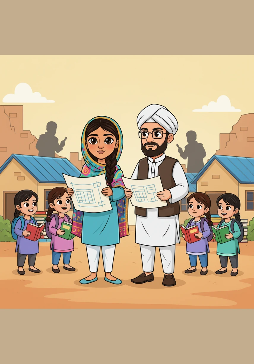 Malala and her father started the Malala Fund to make sure every girl could go to school and follow her dreams. They worked tirelessly to build safe classrooms and provide books to children who had been forgotten or silenced.