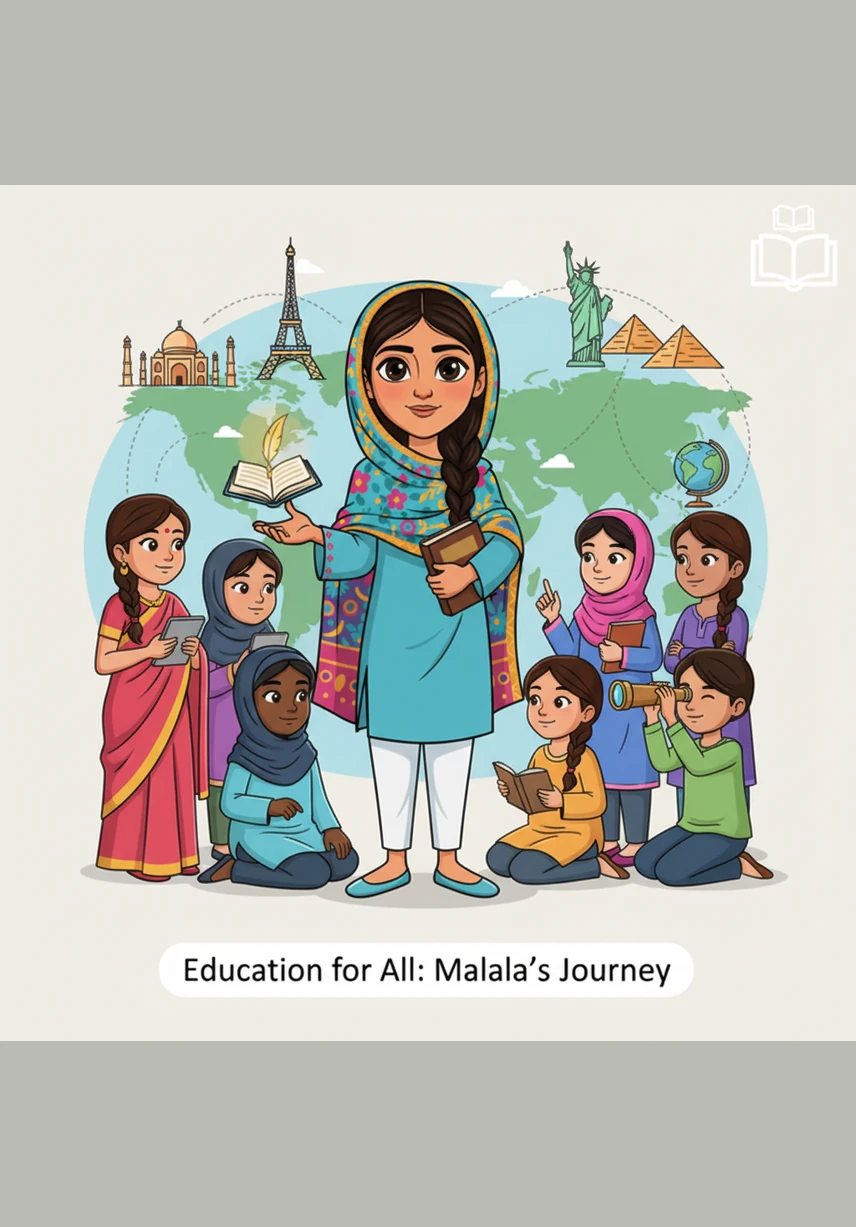 She traveled to many different countries, meeting girls who faced their own struggles but shared the same burning desire to learn. Everywhere she went, she listened to their stories and promised to be a champion for their future.