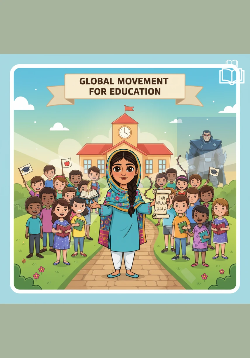 Today, Malala continues to lead a global movement, proving that one child, one teacher, and one book can change the course of history. She invites every person to find their own voice and realize that they, too, have the power to create a better world.