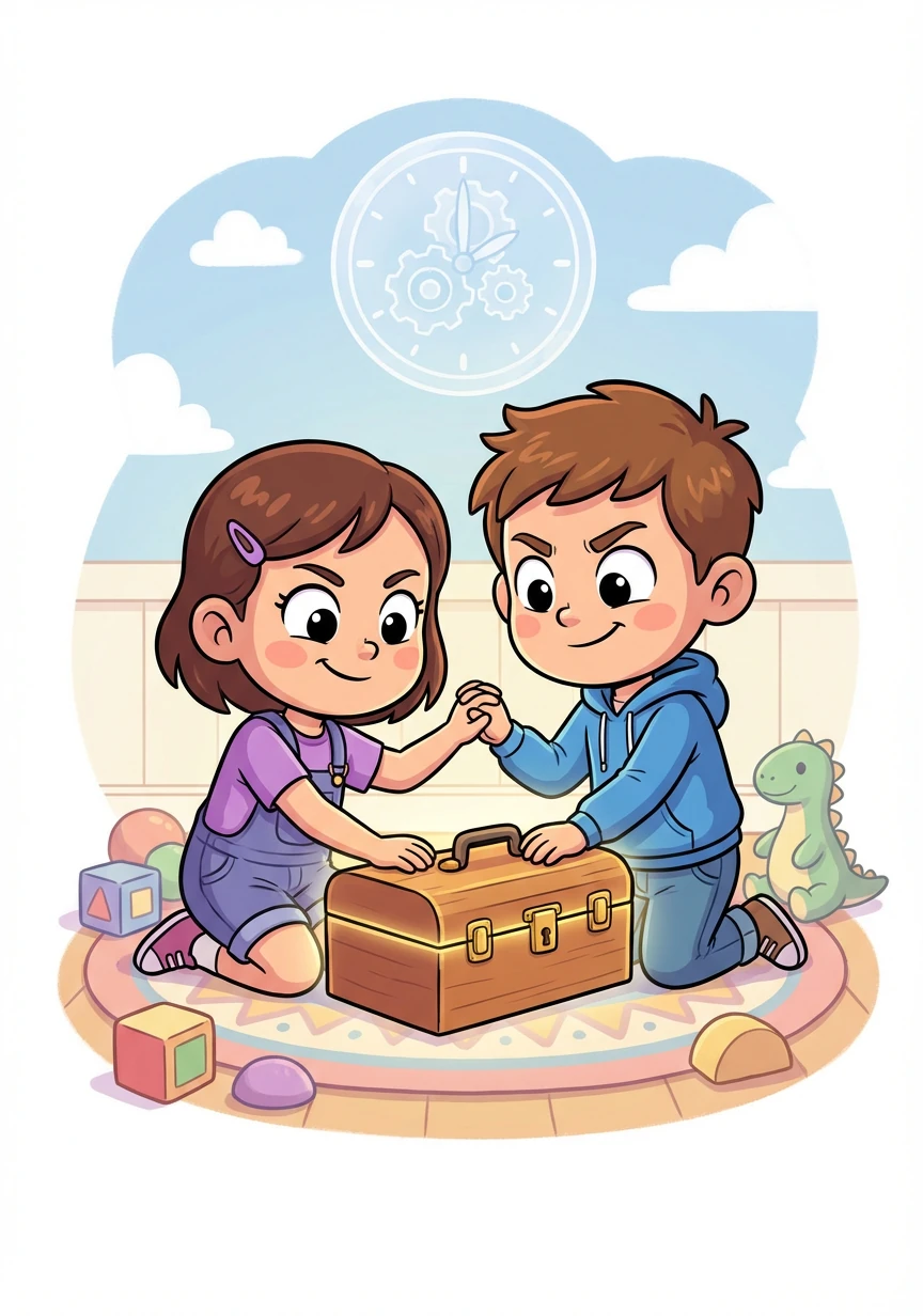 Returning to their own time, Lily and Tom realize the toolbox isn't just a toy; it's a responsibility. They vow to use it wisely, protecting history and learning from the past, one adventure at a time, ensuring the timeline remains intact.