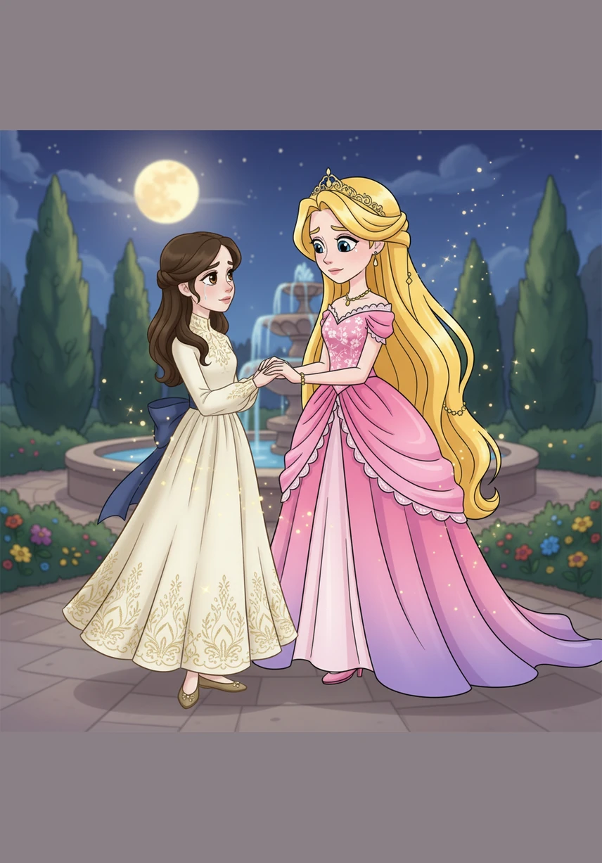 À la fin de la soirée, Elara comprend que la véritable magie ne résidait pas seulement dans leurs robes, mais dans le lien précieux qui les unit. Elles se promettent de continuer à créer de la beauté ensemble, portées par leur amitié éternelle et leur imagination sans fin.