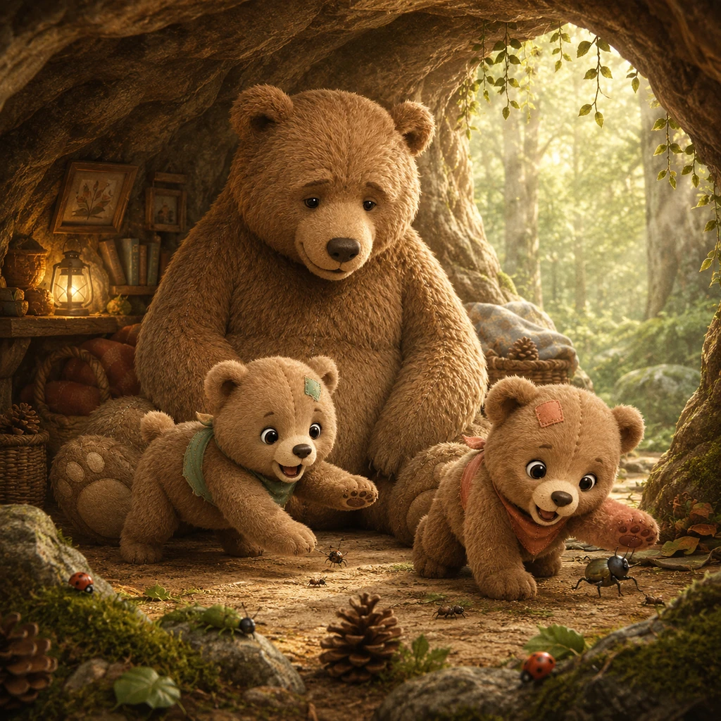 A Cozy Day in the Big Den - Storie di animali