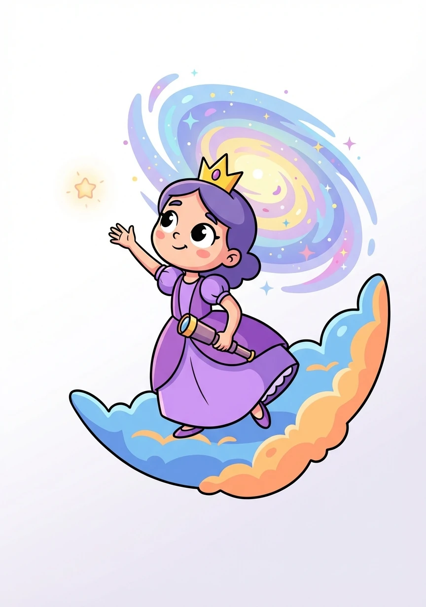 One night, while gazing at a distant galaxy, Astra noticed a faint, shimmering light unlike any she had seen before. Curiosity sparked within her, and she decided to investigate.