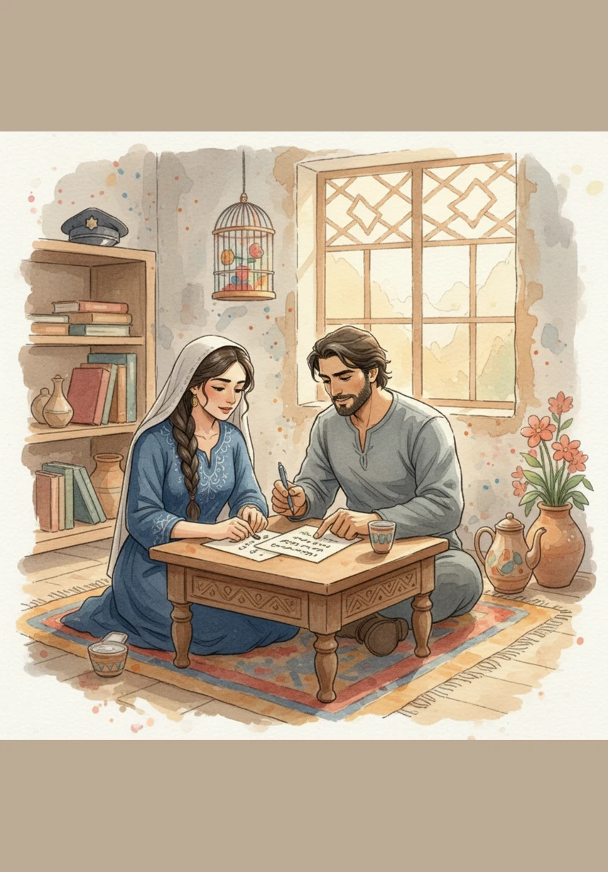 She married Zafar, a literate man in the police force who seemed to promise a stable and modern life. The early days were filled with hope, but slowly, a familiar, rustic harshness began to seep through his polished exterior as time went by.