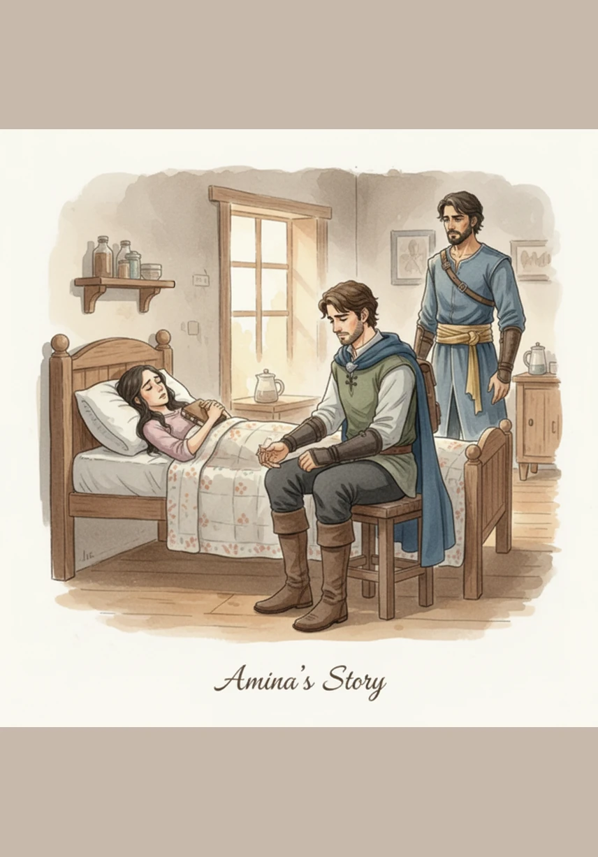 Amina returned to her father’s home, bedridden while Zafar married again to seek the son he desired. When she finally held Zafar's new infant son in her arms, she felt no malice, only a strange, deep connection to the cycle of life that continued without her.