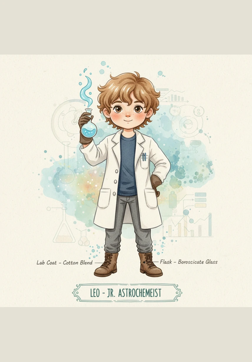 Using a magical glowing microscope, Leo dives deep into a single cell to find a bustling world inside the nucleus. He discovers long, thread-like structures called chromosomes, which act like organized filing cabinets for life's most important secrets.