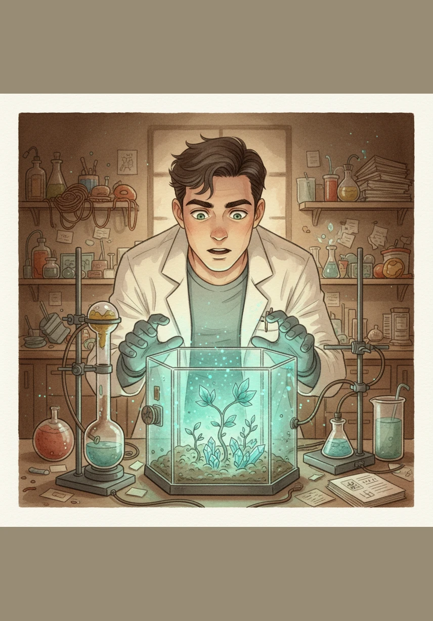 Suddenly, Leo spots a small, sparkling change in a genetic sequence, a tiny variation called a mutation that creates a brand-new trait. He learns that these small changes are the reason why nature is so diverse and how living things adapt to their environments.