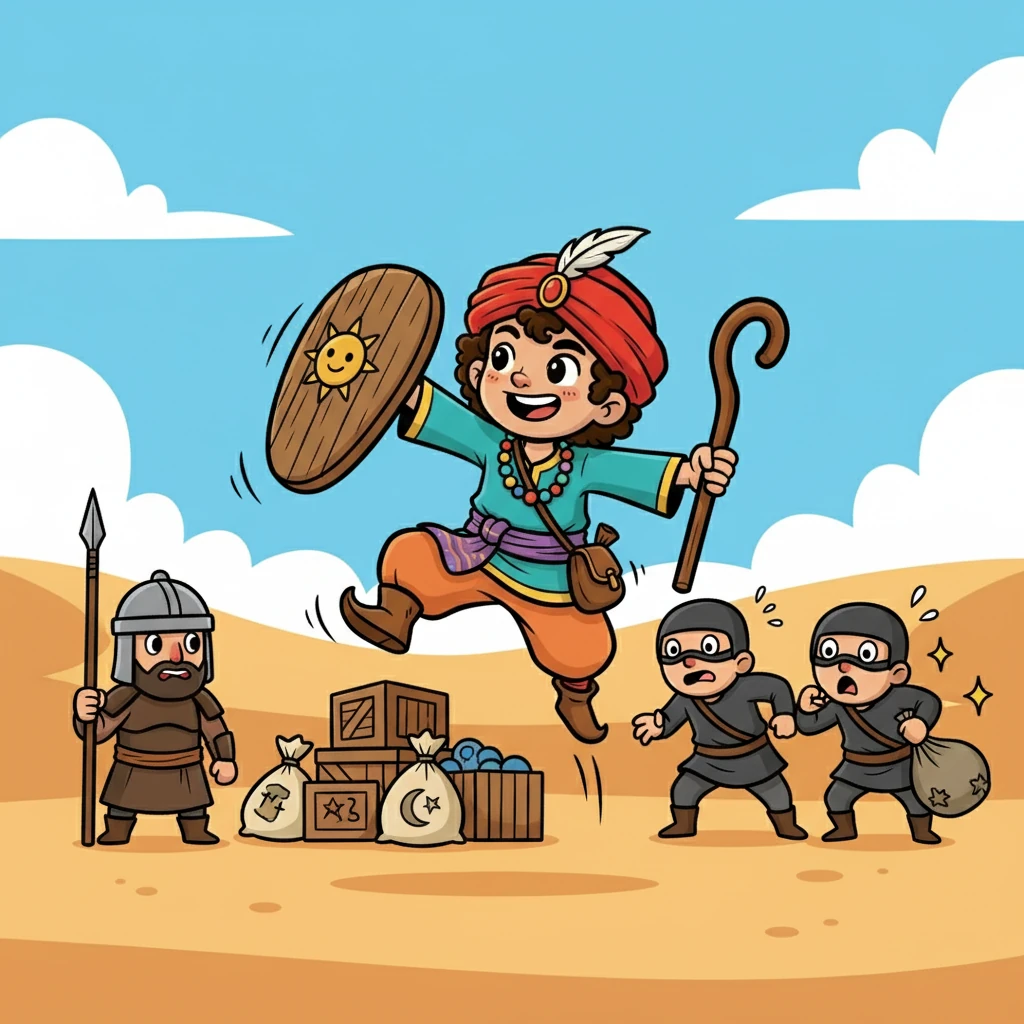 We encountered a band of raiders! They demanded our goods, but we were prepared. With the help of some brave guards, we fought them off, protecting our precious cargo. The experience taught me the value of courage.