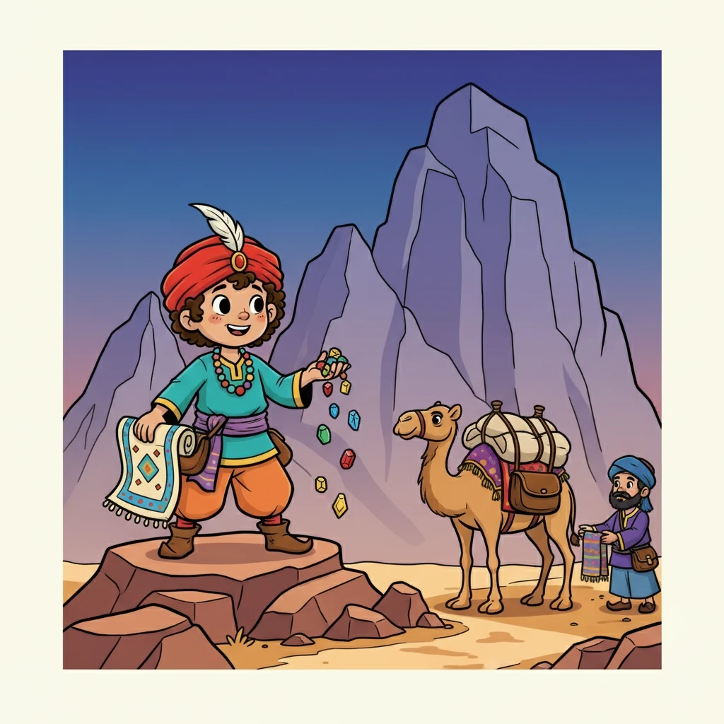 As I continued towards Kashgar, the landscape transformed. The mountains loomed, and the air grew thin. I traded my gems for fine wool and rugs, ready to face the final leg of my journey. The scenery was breathtaking.