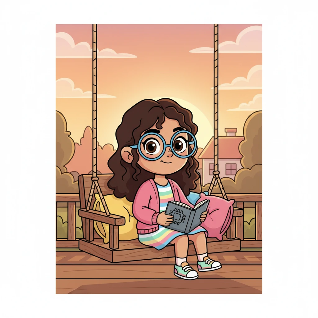 As the sun began to set, Penny sat on her porch swing, her 'Remember-It' notebook resting gently in her lap. She felt a warm glow, knowing she had helped her friends, not just by sharing her things, but by helping them remember and be fair.