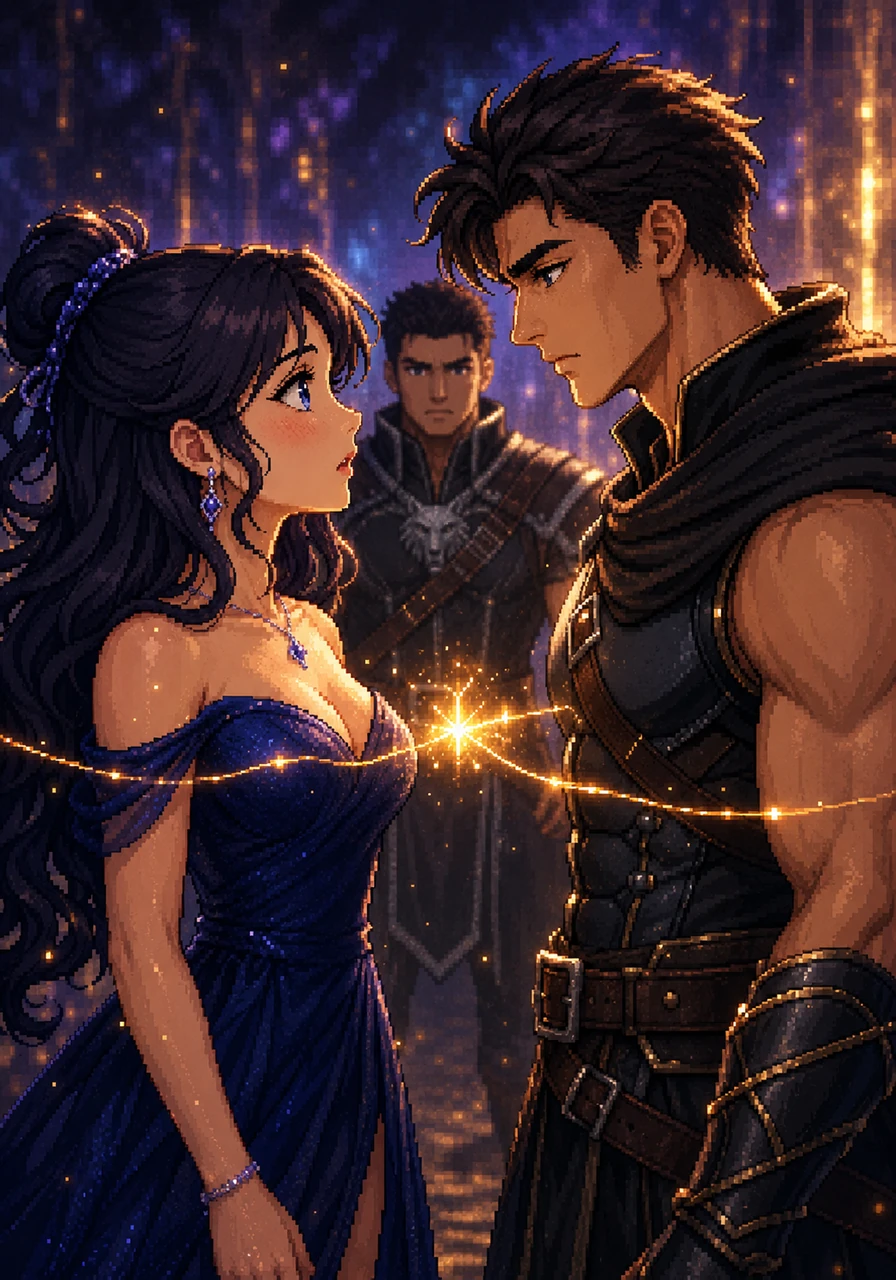 Her eyes lock with Ethan’s, and the world around them seems to fade into a blur of shadows and light. In that moment, the golden thread of fate snaps into place, connecting their souls with an unbreakable strength. The realization hits her like a physical wave: the strongest Alpha is her fated mate.