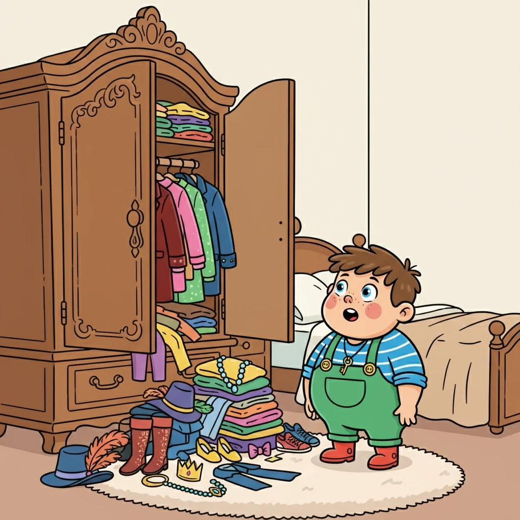 Kilépett az ágyból, és egy hatalmas gardróbhoz sétált. Tele volt a legdrágább ruhákkal, cipőkkel, és kiegészítőkkel. Péter nem tudta, mit vegyen fel először.