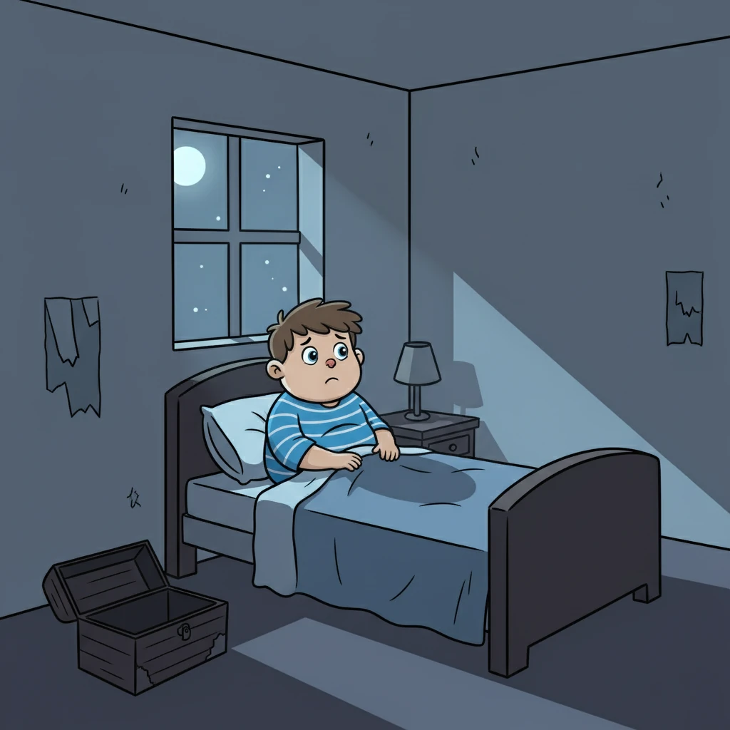 Aztán hirtelen felébredt. A szobája sötét volt, és a valóság rideg volt. A gazdagság csak egy álom volt.