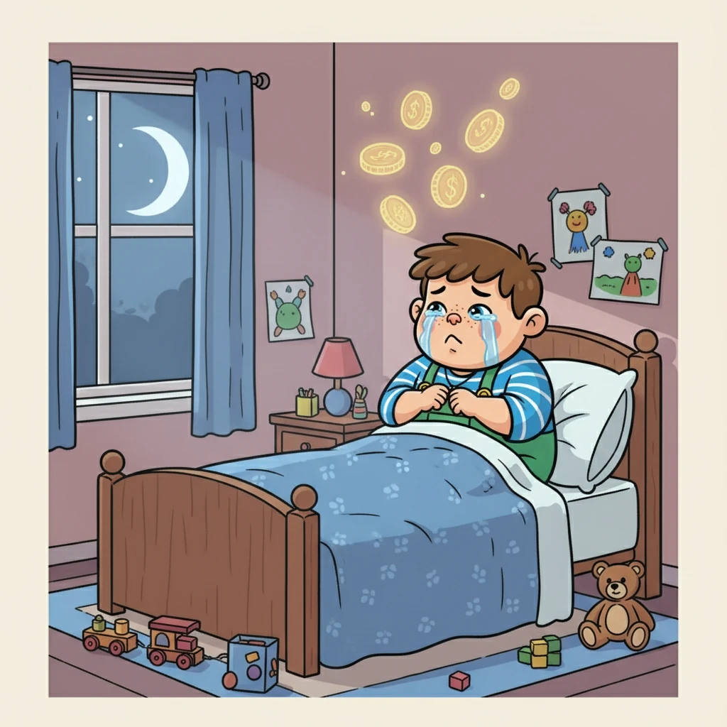 Péter elsírta magát, mert rájött, hogy mindez csak egy álom volt. De a szíve mélyén tudta, hogy a boldogság nem a pénzben rejlik.