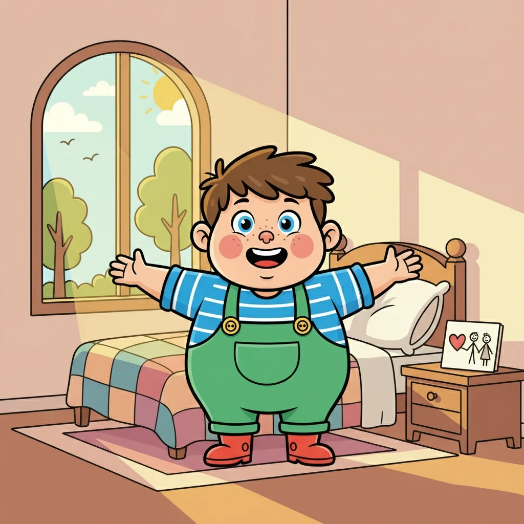 Péter felkelt, és mosolyogva indult el a napjára, tudva, hogy a valódi értékek, mint a szeretet és a barátság, fontosabbak, mint a gazdagság.