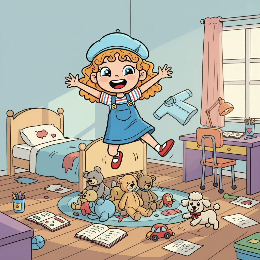 Alyssa, onze ans, était une tornade d'énergie, toujours prête à rire et à jouer. Mais sa chambre, elle, ressemblait à un champ de bataille après une guerre de jouets. Les cahiers traînaient, les vêtements jonchaient le sol, et les devoirs étaient souvent oubliés.