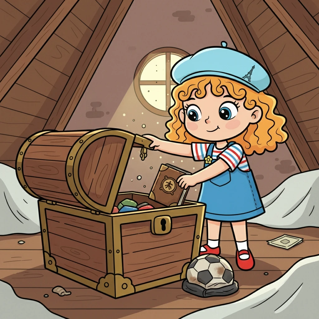 Un jour, en cherchant son ballon de foot, Alyssa découvre un vieux coffre poussiéreux dans le grenier. Curieuse, elle l'ouvre et trouve un journal intime, un mystère qui l'intrigue et pique sa curiosité.