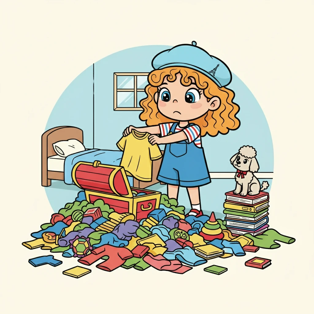 Alyssa, inspirée, décide de suivre les conseils de sa grand-mère. Elle commence par ranger sa chambre, un défi colossal qu'elle aborde avec hésitation, mais aussi avec une nouvelle détermination.