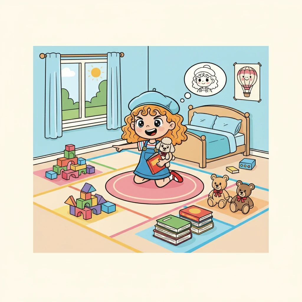 Au début, c'est difficile. Alyssa se décourage vite, mais elle se souvient des mots de sa grand-mère et persévère. Elle divise sa chambre en zones, comme un terrain de jeu.