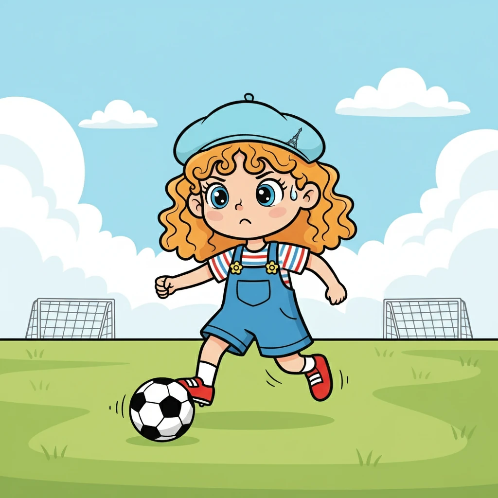 Alyssa participe à un tournoi de foot. Malgré son manque de confiance, elle utilise la discipline qu'elle a acquise pour s'entraîner et donner le meilleur d'elle-même.