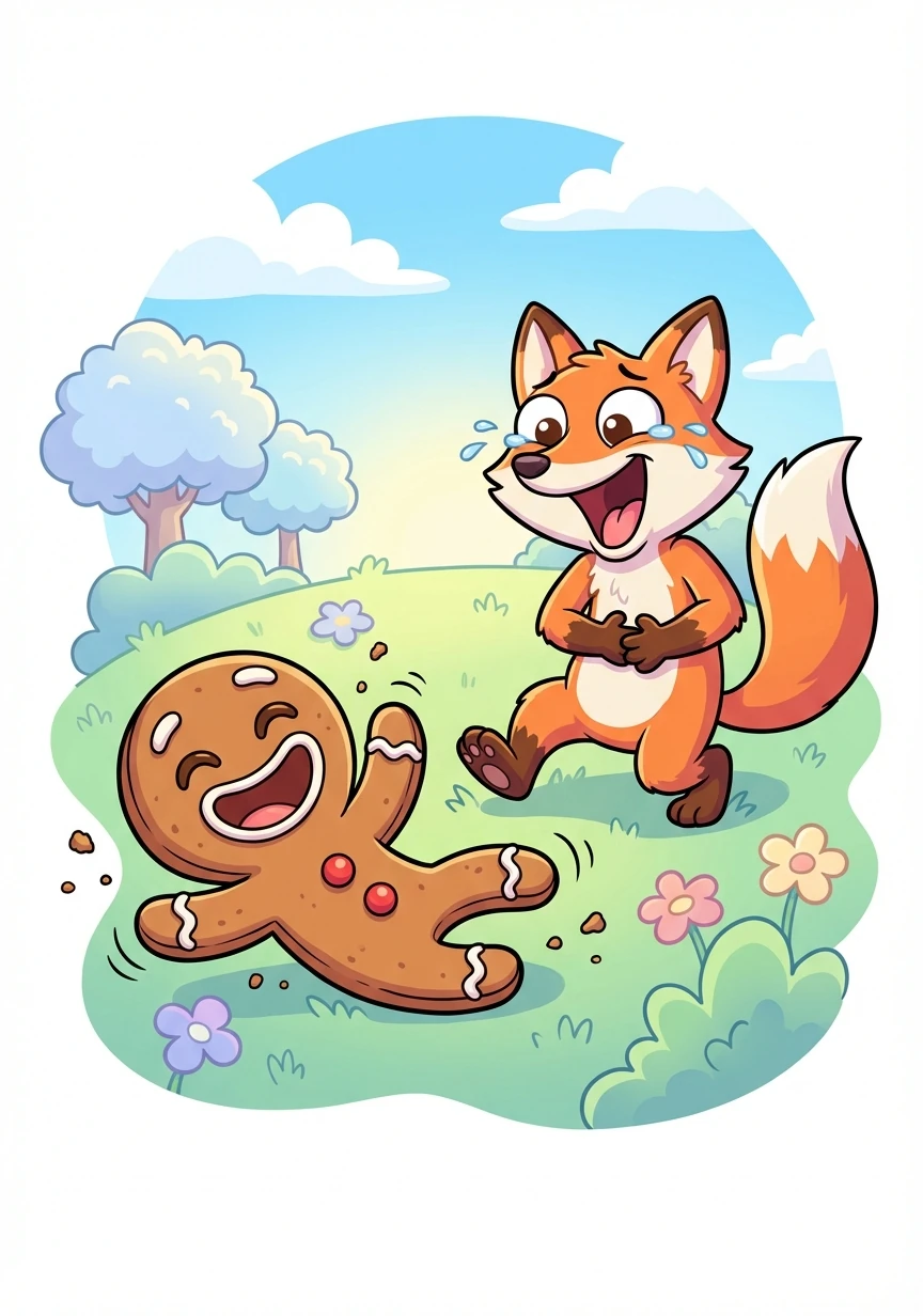 Rebane naeris nii kõvasti, et ta ei suutnud enam Saiapätsi kätte saada.