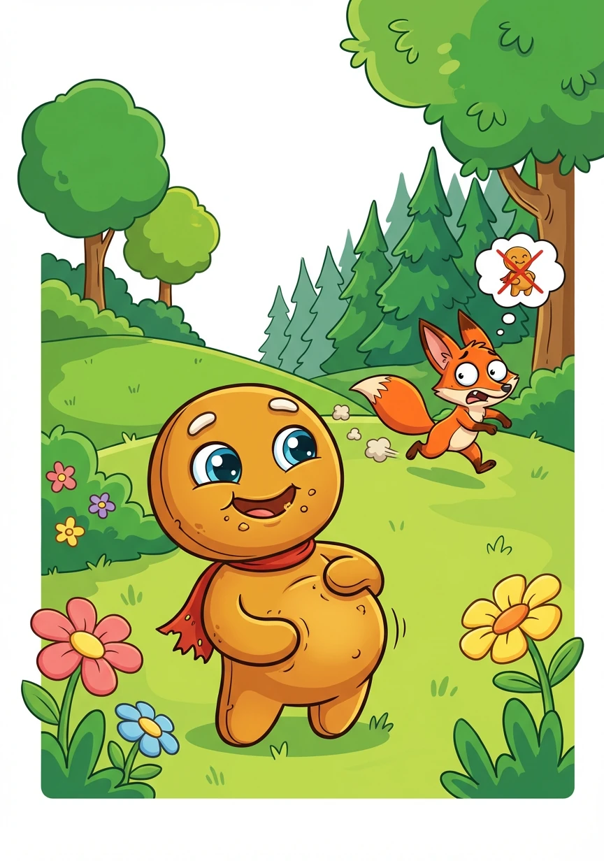 Rebane jooksis metsa tagasi, lubades mitte kunagi enam Saiapätsi tülitada. Saiapäts oli Rebase ära söönud!