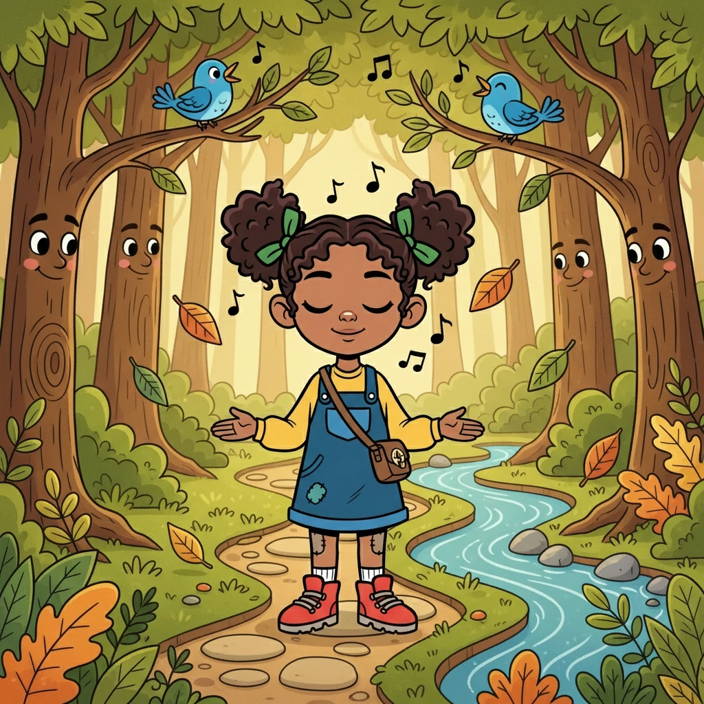 Following her grandmother's advice, Anya listened closely. She heard the rustling of leaves, the chirping of birds, and the gentle murmur of a nearby stream. She felt the forest watching her, guiding her.