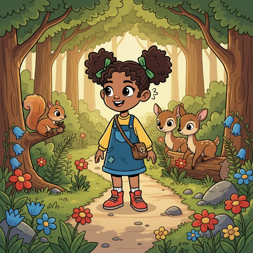 Anya followed the winding paths, her ears open to every sound. She met playful squirrels and shy deer, each seeming to offer a clue. The forest was alive, and Anya was part of it now.