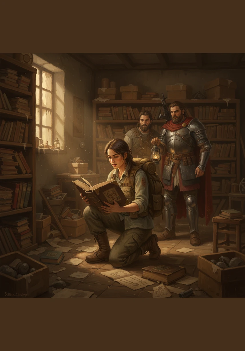 One morning, Lilly finds a very old book in a dusty room. The book tells a secret about a special medicine. This medicine can make zombies turn back into happy people.