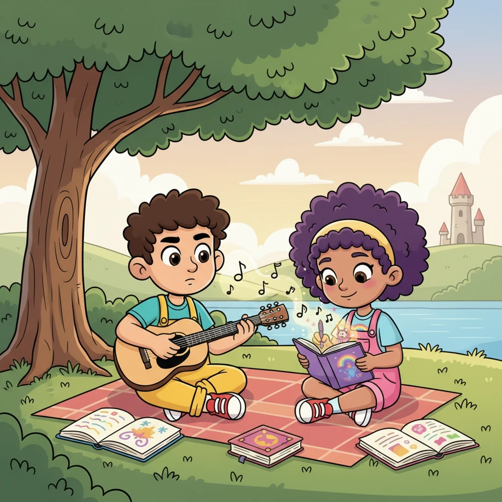 Slowly, words began to bloom between them, revealing shared joys. They loved tranquil afternoons, the melodies of old songs, and books that sparked deep thought. Madison confessed to writing nightly stories in a notebook, while Carlos shared his secret of playing guitar to untangle his thoughts.