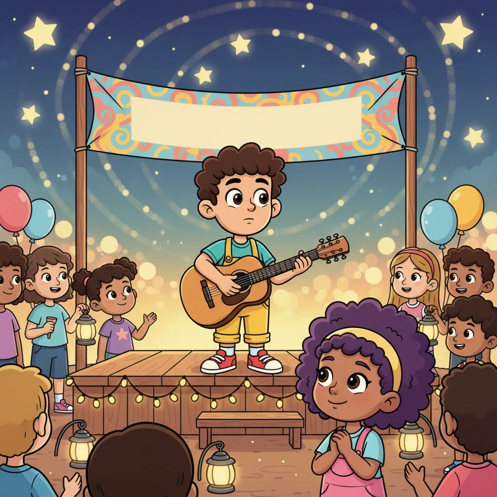 The school festival arrived, a vibrant swirl of music and soft lights. Carlos, trembling but determined, stepped onto the stage with his guitar. He searched for Madison in the crowd, dedicating his song to her – a melody about finding a safe, unexpected home.