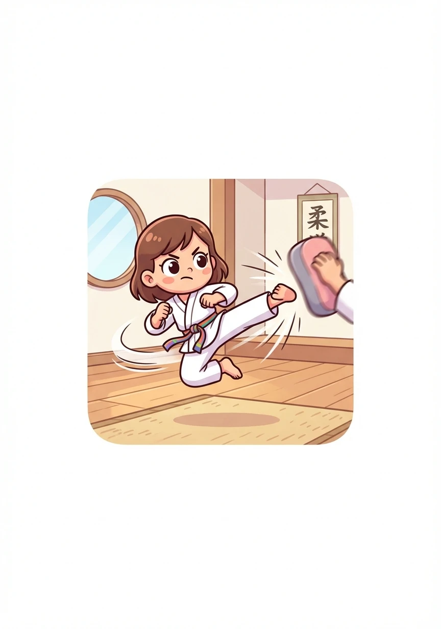 Writing wasn't Anya's only talent. She also practiced karate with unwavering focus and determination. Each move required discipline and strength, both of which Anya possessed in abundance.