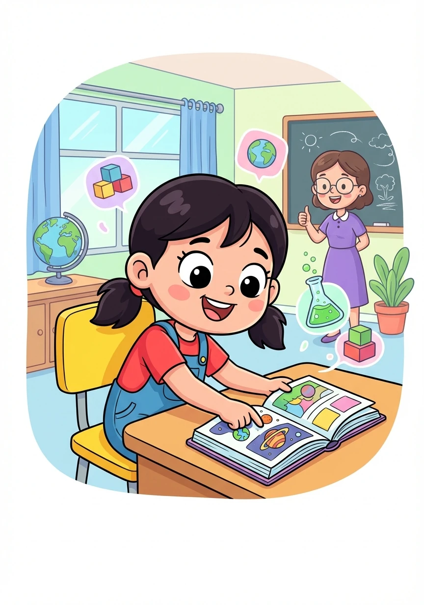 At school, Anya was a diligent student, always eager to learn new things. She loved exploring different subjects and expanding her knowledge. Her teachers were always proud of her hard work and enthusiasm.