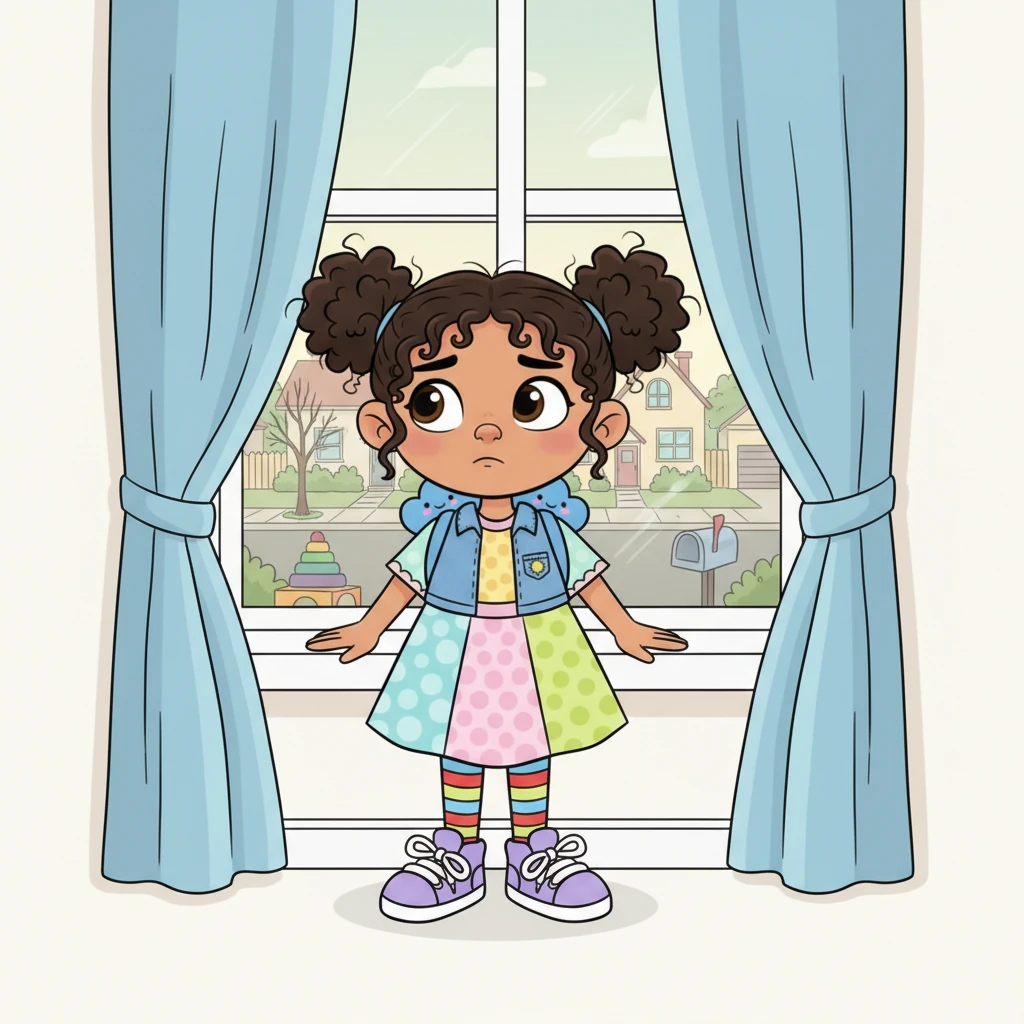 Waking from her dream, Sophia felt a familiar ache of loneliness, gazing out her window at the ordinary, quiet street. The world outside seemed just as dull as her room felt. She sighed, wishing for something, anything, to brighten her day.