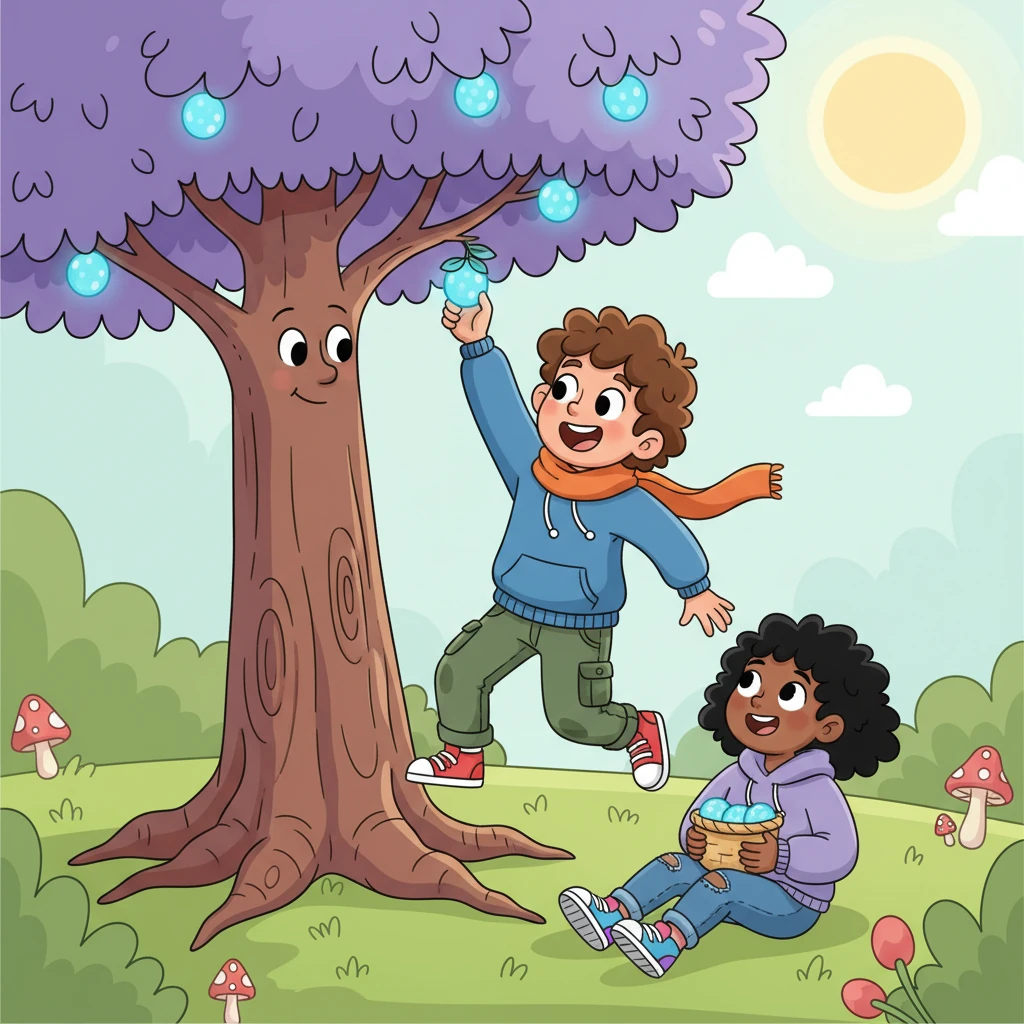 From the hazy distance, a line of exaggeratedly proportioned riot police, their dark uniforms rendered with clean, thick outlines, advanced with cartoonish determination, weapons held high. Their helmeted faces were simplified, yet conveyed an undeniable, looming presence against the backdrop of an oppressive, deep blue sky where a pale, stylized moon peeked through thick, swirling black clouds. The air shimmered with implied tension, and the distant, playful wail of sirens added a strange melody to the scene.