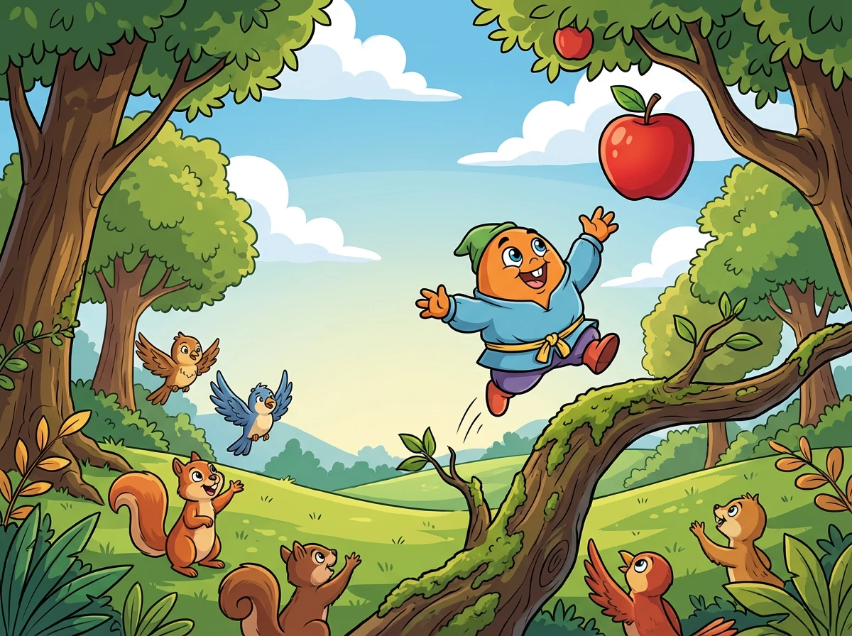 Op een houten snijplank lag Oranje, een prachtige glazen sinaasappel, glanzend en perfect. Het licht danste op zijn gladde oppervlak, waardoor hij er bijna levend uitzag.