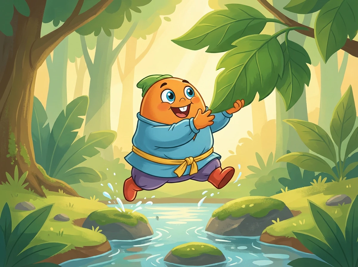 Een hand verscheen met een scherp mes. Oranje voelde een lichte spanning, maar ook een vreemde opwinding.