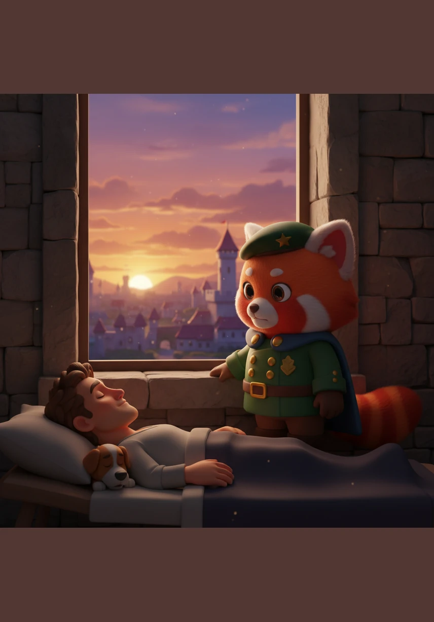 As the sun set over the base, I looked out the window, a commander once more, but with a heavy heart. I would lead my troops and protect our borders, but I would wait forever for the moment those kind eyes opened to meet mine again.