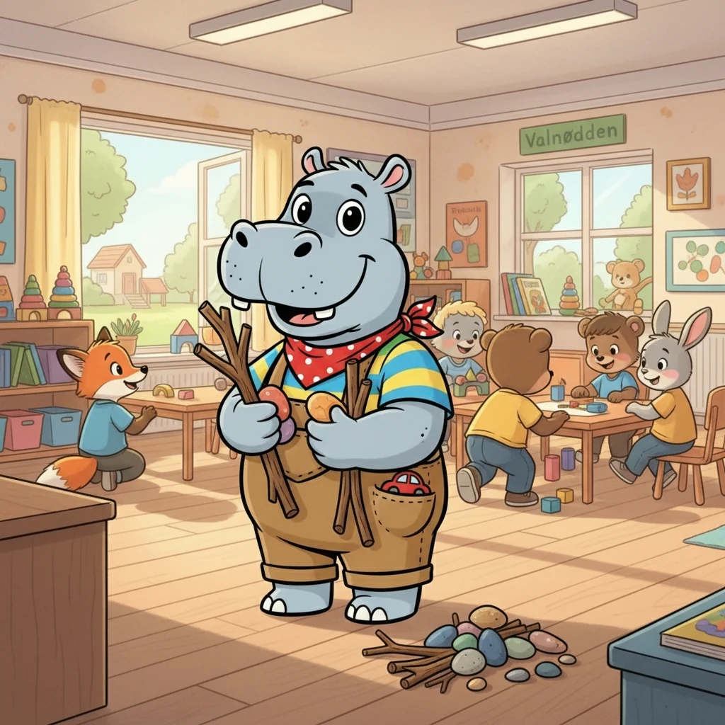 Flodhesten Frey og egernet Ejnar bliver venner - friendship