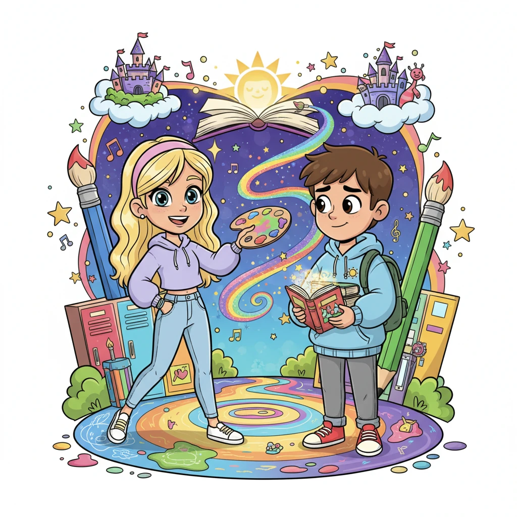 Lily and Alex: A Colorful Connection - growth