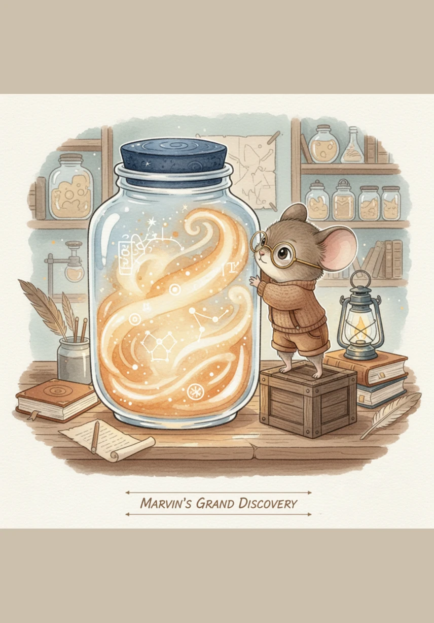 A deep, booming voice vibrated from the jar, challenging Marvin to solve a riddle before he could taste a single crumb. Marvin stood tall and listened intently as the jar asked about something round, sweet, and filled with chocolate chips.