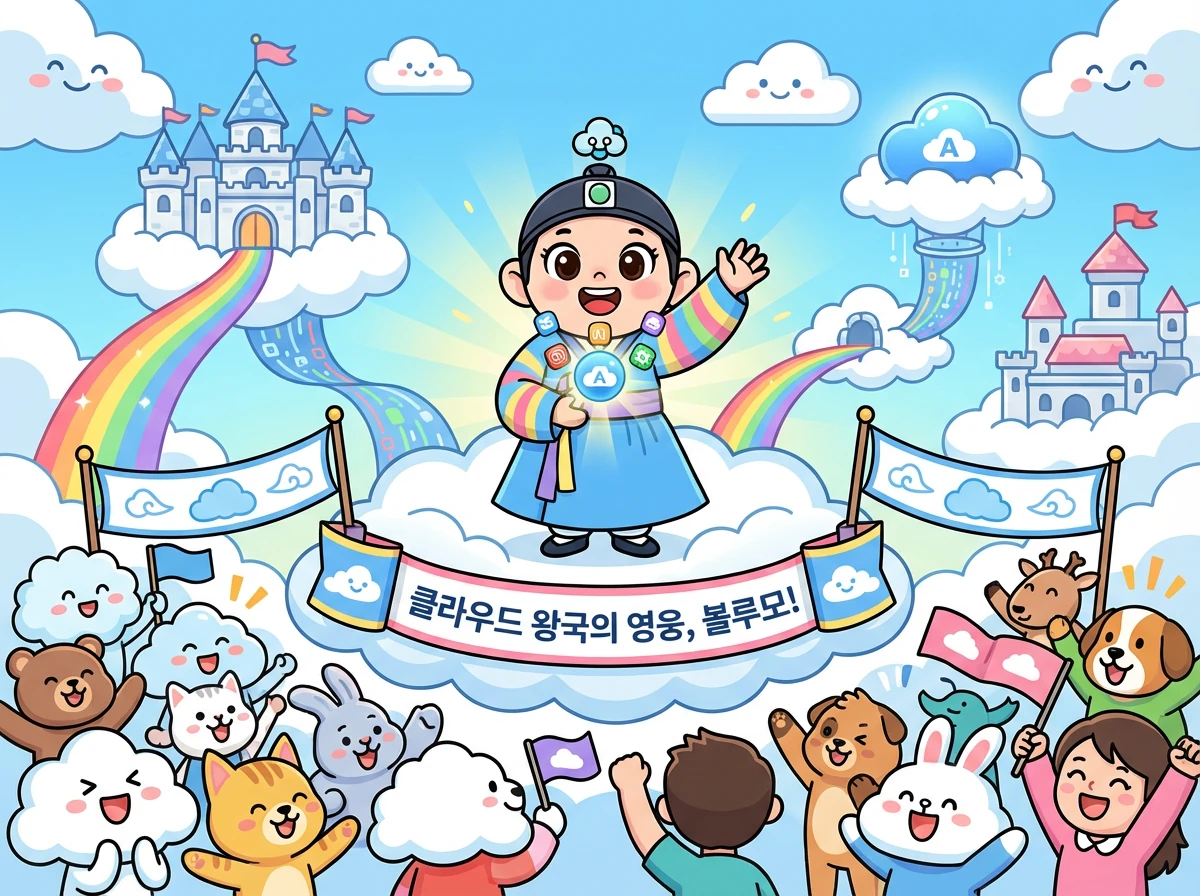 결국, 볼루모는 클라우드 왕국의 영웅이 되었고, 그의 노력 덕분에 모든 왕국이 더욱 효율적이고 안전하게 클라우드를 사용할 수 있게 되었답니다.