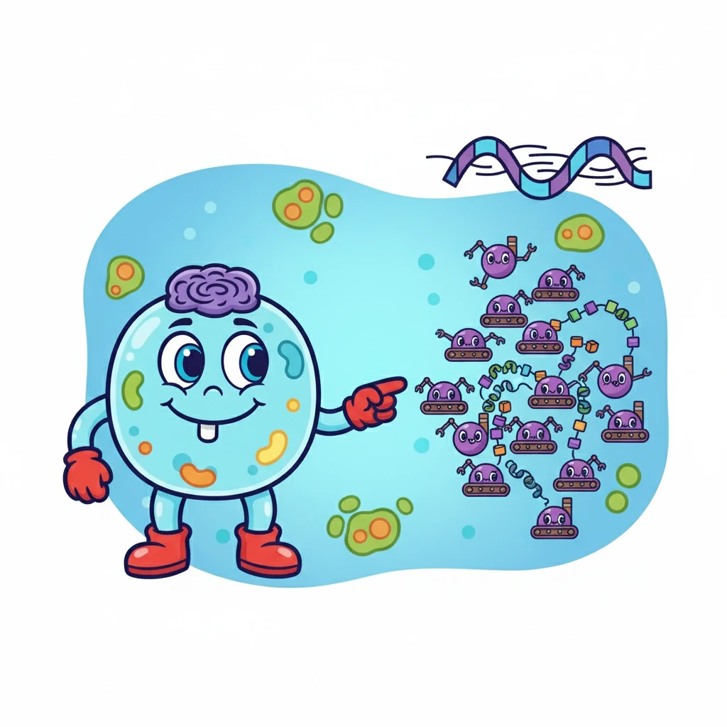 Nearby, they saw the Ribosome Rangers, tiny protein factories. These little guys were building proteins from the instructions given by the nucleus. The Ribosome Rangers were always hard at work.