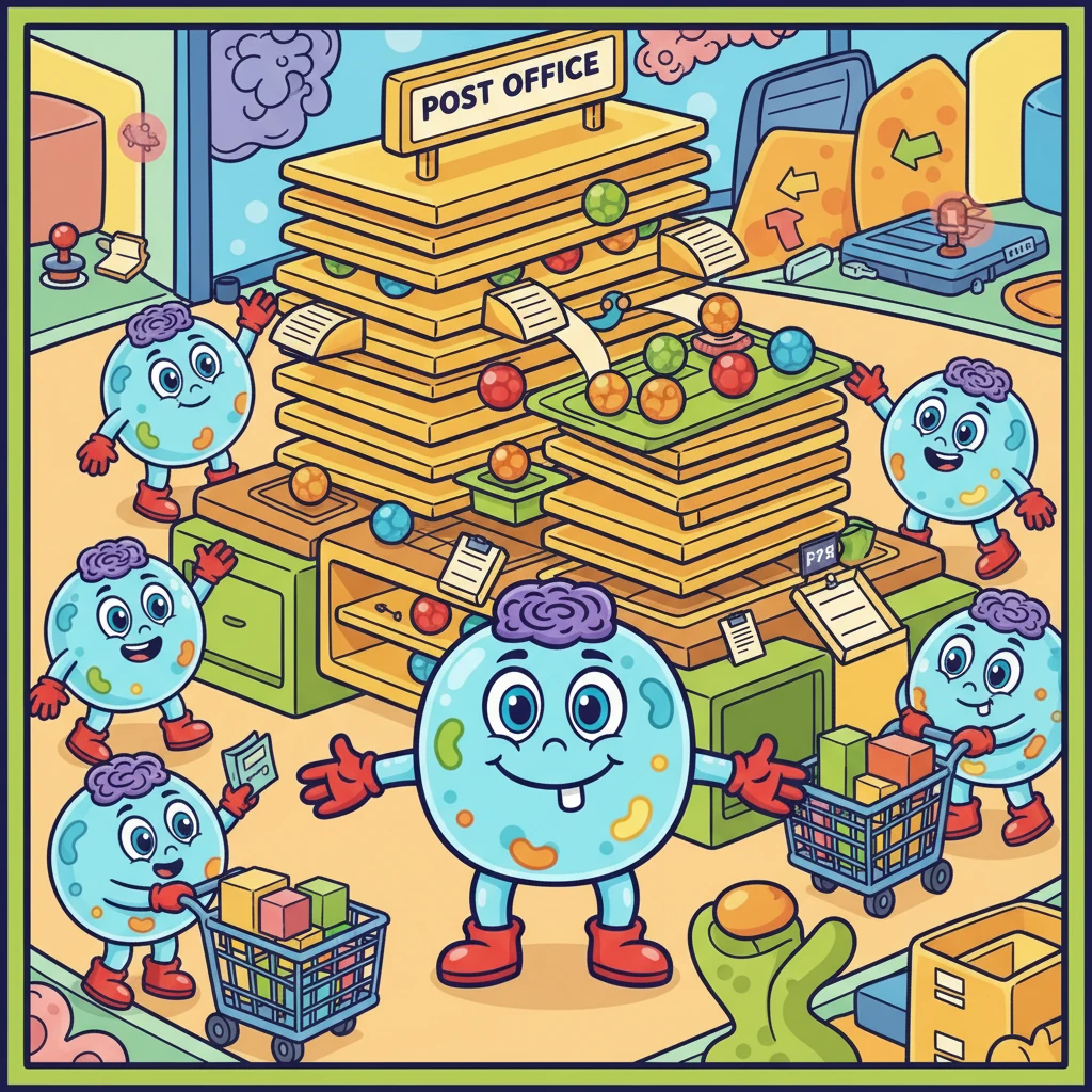 They then traveled to the Golgi Apparatus, where proteins were packaged and sorted. It looked like a busy post office, sending proteins to their destinations. The Golgi Apparatus was very organized.