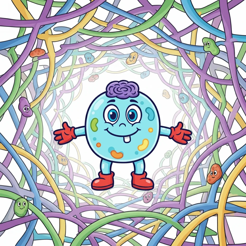 Cell-E and the Cytoplasm Crew encountered the Cytoskeleton, a framework of protein fibers. It gave the cell its shape and helped with movement. Cell-E understood how important its structure was.
